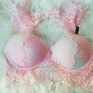 NWT Pink VS XS Date Push up Bralette